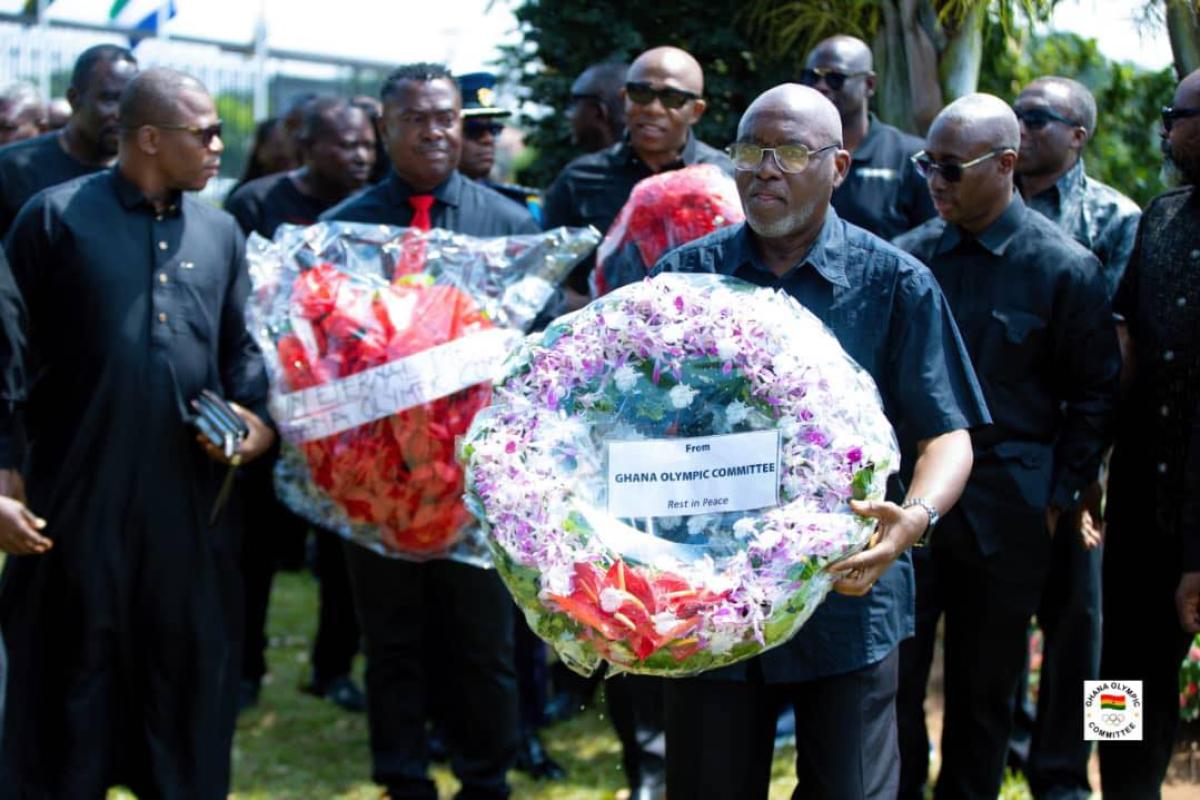 Ghana Olympic Committee Pays Tribute to Departed Compatriots