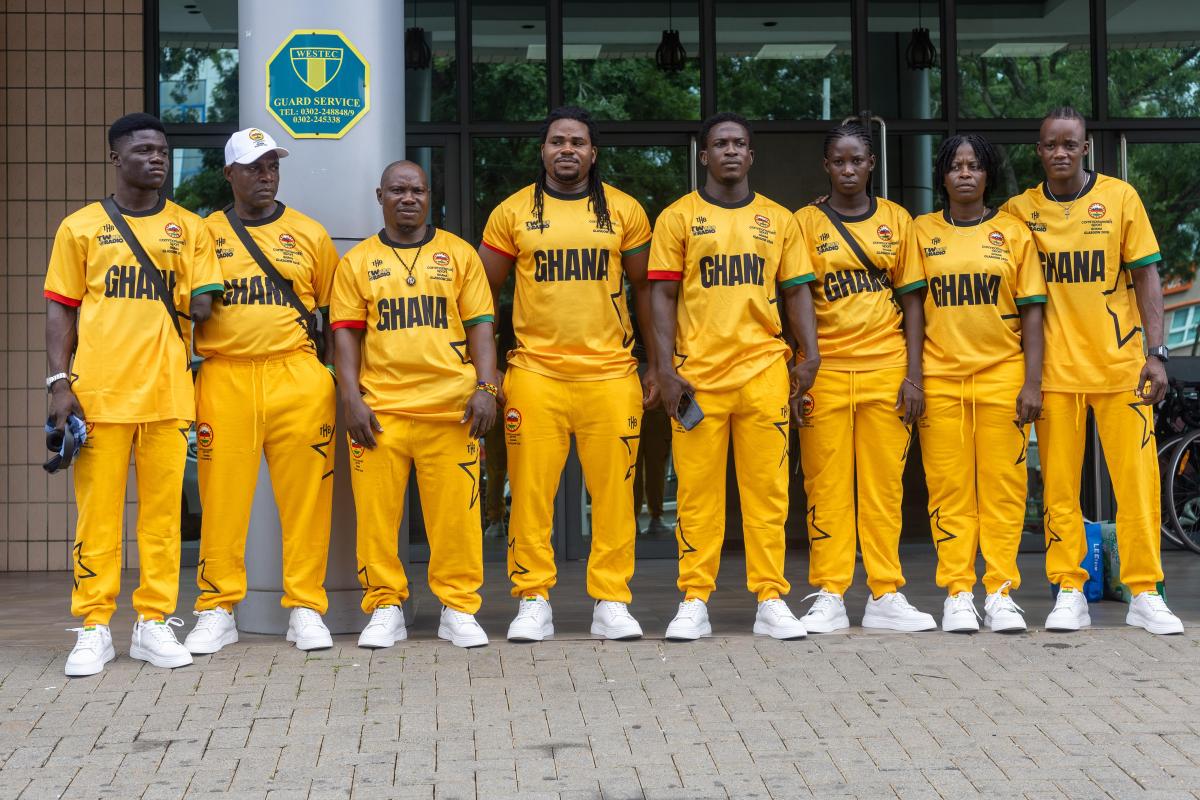 TEAM GHANA ARRIVES IN GLASGOW, SETS SIGHTS ON PODIUM PERFORMANCES